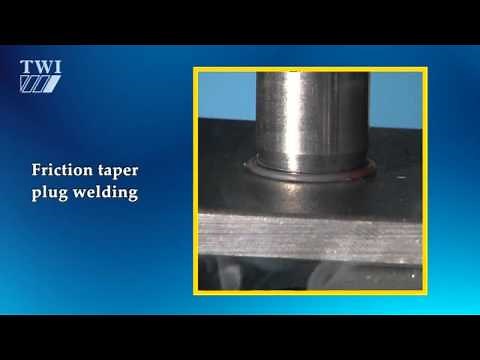 Friction taper plug welding