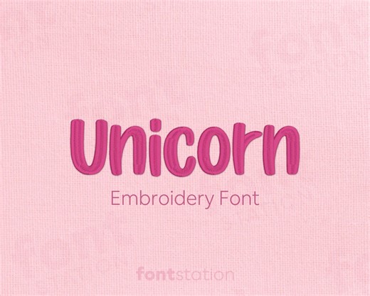Unicorn Embroidery Font - Unicorn Letters - Girly, Cute, Kids Machine Embroidery Alphabet - 5 Sizes - BX, PES   9 Formats - Etsy