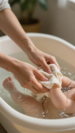 The 4-Step Bath Routine That Stops the Tears #NewbornRoutine #BabyBathTime #ParentingHacks #CalmingBaby #CozyNights