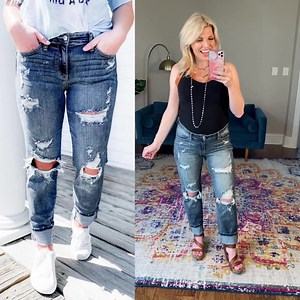 35K views · 4.6K reactions | BABEE! Our #1 selling jean is RESTOCKED! 朗 If we could hand design a pair of jeans with Judy Blue, these would be it! Seriously. They're THE BEST. The comfort is insane, the style is so good, and the bleach splatters speak to our soul! We are OBSESSED. These jeans have a relaxed boyfriend style fit that lends to all day comfort!  | Freckled Poppy Boutique | Facebook