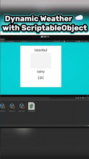 Unity ScriptableObject Weather System #shorts