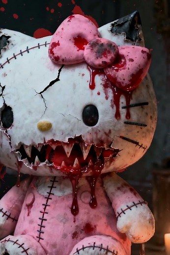Horror Hello Kitty: The Pink Icon’s Sinister Turn 🐱⚠️