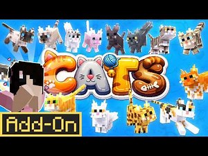 This Minecraft Cat Add-On is WILD 😻 (They Eat, Play & Poop)