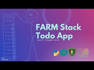 The ultimate FARM stack Todo app with JWT PART I - FastAPI + MongoDB | abdadeel