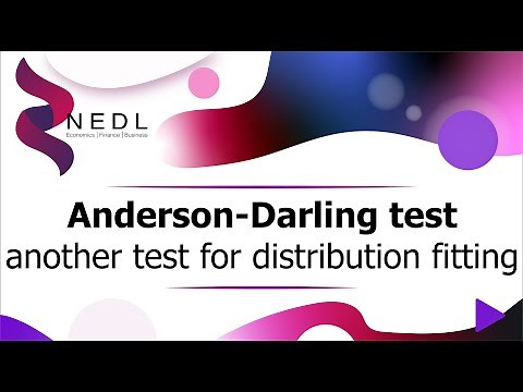 The Anderson-Darling test - another test for distribution fitting (Excel) (SUB)