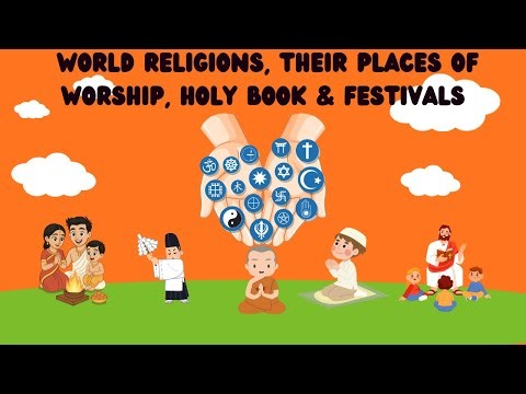 World Religions for Kids | Places of Worship, Holy Books & Festivals Explained!