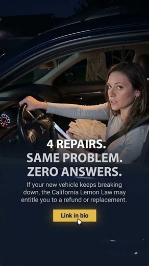 4 Repairs, Same Problem? California Lemon Law Help by Knight Law Group