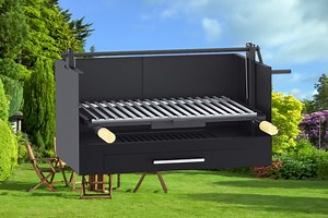 Connaissez-vous l'ingénieux barbecue argentin (Asado) doté d'une grille à manivelle ?