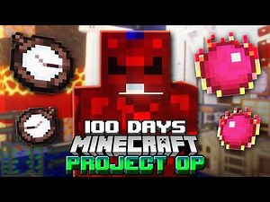 We Spent 100 Days in Project Overpowered Skyblock in Minecraft