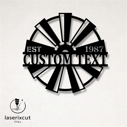 Customizable Windmill Laser Cut Vector Files - SVG, DXF, Glowforge, Cricut, CNC, Metal Wall Art, Rustic Farmhouse Decor, Instant Download - Etsy