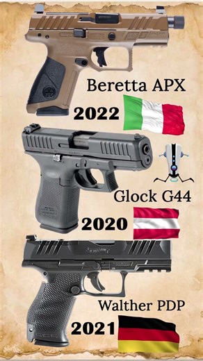 colt gun Beretta APX or colt gun Glock G44 or colt gun Walther PDP#gun #war #shorts