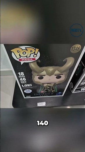 Funko Pop Loki 140 Gigante: Colecionáveis Incríveis! #shorts