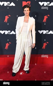 Shawn Mendes attends the 2021 MTV Video Music Awards at Barclays Center on September 12, 2021 in the Brooklyn borough of New York City. Photo: Jeremy Smith/imageSPACE Stock Photo - Alamy
