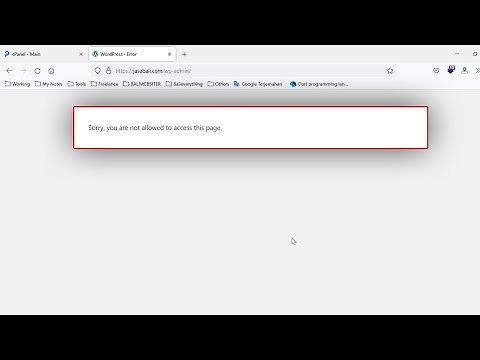 Sorry, you are not allowed to access this page - Wordpress
