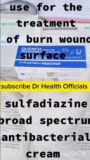 Burn Wound Care with Silver Sulfadiazine | Complete Tutorial #dioxane Dr Health Officials