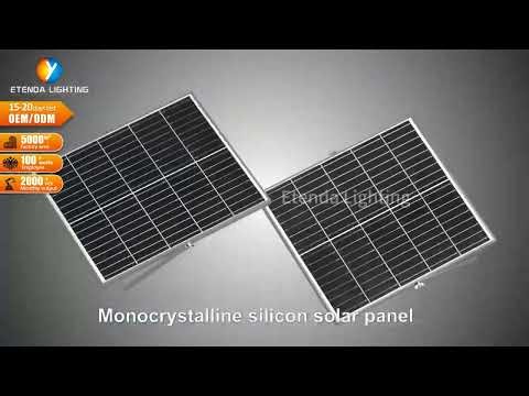 ETD CD 01 PC Solar Flood Light 3D Modeling Design Dual Solar Panel Structure
