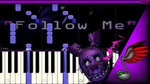 [FNAF SONG] TryHardNinja - Follow Me (Piano Tutorial by Danvol) - Synthesia HD Chords - ChordU