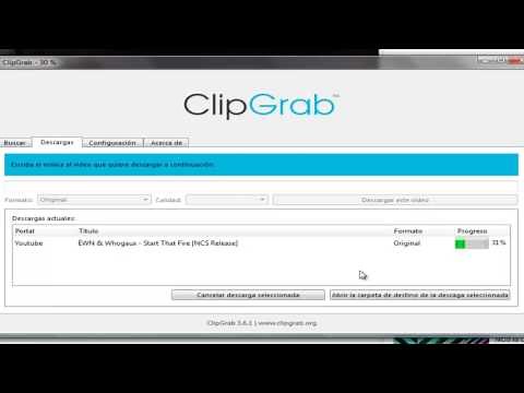 Descargar vídeos de Youtube con ClipGrab