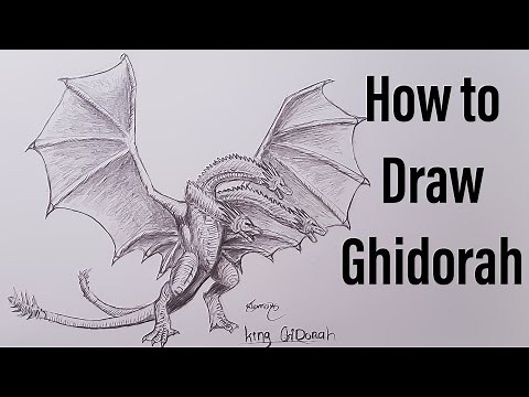 How to draw Ghidorah part 1 Godzilla King of the Monsters