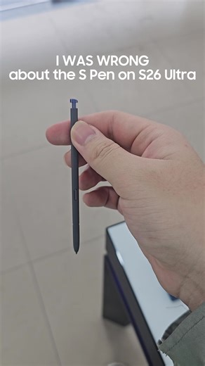 I WAS WRONG about the S Pen on Galaxy S26 Ultra. #tech #samsung #galaxys26ultra #galaxyai #spen