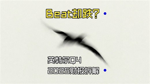 英特尔Q4：两家公司穿一件风衣｜制造业公投与18A赌局（INTC）