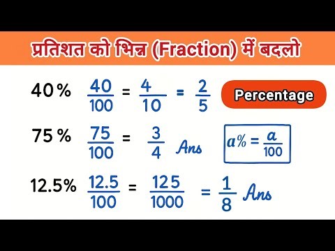 प्रतिशत निकालना सीखें | Percentage All type Question | Pratishat | Maths Basic Problem easy % tricks