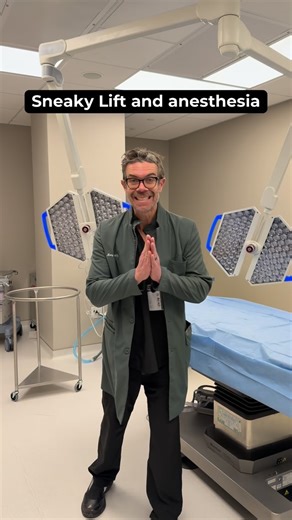 Dr. Benjamin Caughlin MD, FACS on Instagram: "You have three anesthesia options for the sneaky lift: 1. Fully awake 2. Twilighting 3. Fully out"