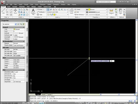 Using Dynamic Input in AutoCAD