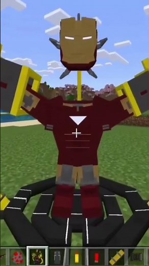 IRON MAN ADDON MINECRAFT 1.21 - HULKBUSTER & ULTRON #addons #minecraft #mcpe #minecraftbedrock