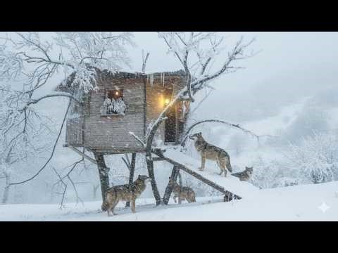 SURVIVAL in a -45°F BLIZZARD: Off-Grid Log Cabin | Off Grid Life in Deep Snow Abandoned Cabin