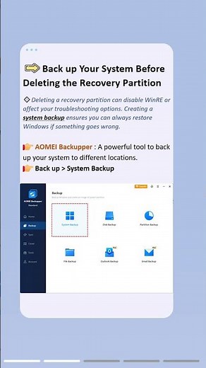 How to Delete a Recovery Partition Safely? #recovery #partition #delete #backup #system