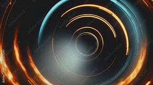 Colorful circles moving dynamically, creating a vibrant, playful, and visually captivating pattern