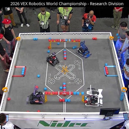 INSANELY fast autonomous VEXU 2026 Worlds - Round of 16 #vex #vexrobotics #v5 #override #vrc #vexu