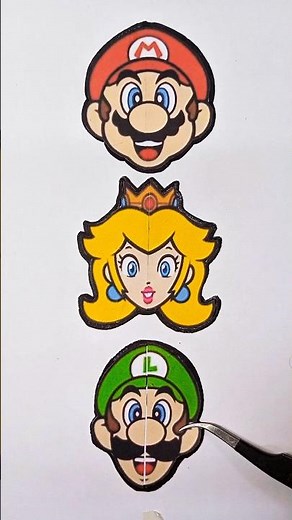 The Super Mario Galaxy Movie Amazing Paper Pieces Puzzle Challenge Game 🧩 #supermario #trending