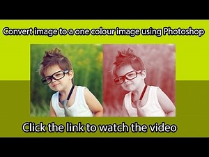 Convert a image to a one colour image using Photoshop