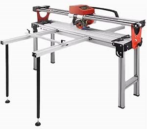 Automatic multifunctional wet tile cutting machine desktop 45 degree tile chamfering machine tile grinder tile groover foldable track cutting pusher 110V/220V (Cutting 0.85M)