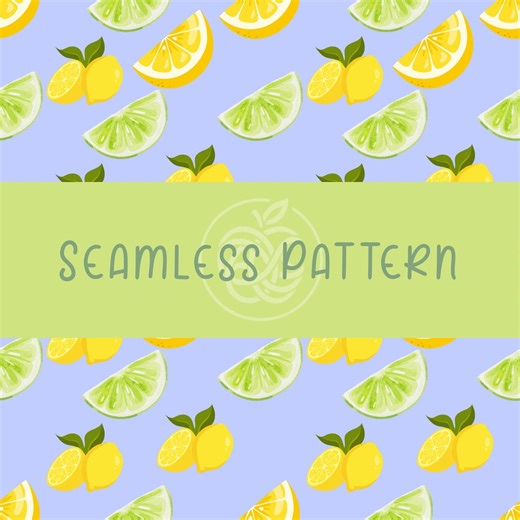 Seamless Lemon Lime Pattern, Lemons Seamless Pattern, Limes Seamless Pattern, Digital Paper, PNG JPG - Etsy