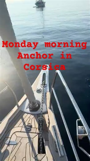 Hallberg Rassy 44: Ultra anchor on a Monday morning in Corsica.