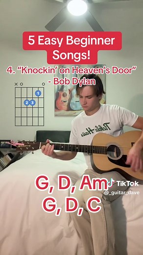5 Easy Beginner Guitar Songs (No Capo, No Barre Chords)