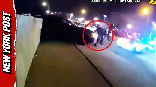 Multiple angles capture moment suspect hits officer with car