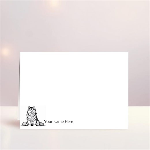 Personalized Husky Note Cards - Dog Stationery Set - Dog Lover Gift - Animal Rescue Support - Etsy
