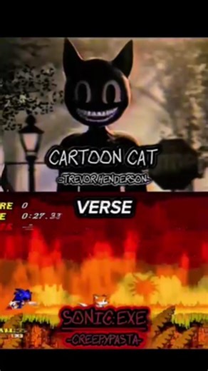 Cartoon Cat vs Sonic.exe #cartooncat #trevorhenderson #sonicexe #creepypasta