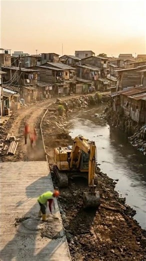 Making a Beautiful Town Beside the River | Amazing Riverfront Transformation 😍