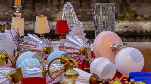 Upcycle Old, Vintage Glass Lampshades Into Adorable Outdoor Landscaping Lights With This Easy DIY - House Digest