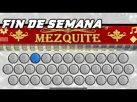 Fin de Semana | Junior H ft. Oscar Maydon | Acordeón Mezquite📱 Tutorial Facil