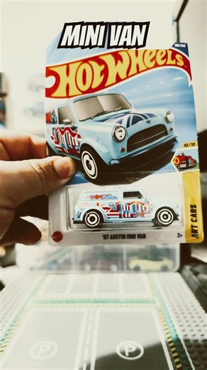 67 Aston mini van light blue edition #toycars #mattel #hotwheels