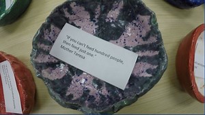 Nederland students 'take a bite' out of hunger through empty bowls project