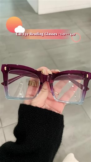 Vintage Cat Eye Reading Glasses for Men & Women Black Frame Clear Lens 1.0~ 4.0 Magnification Full-Rim Design weight PC Material Comfortable for Reading & Computer Use Visual Magnification Vintage Glasses Polycarbonate Lenses Blue Blocking Scree #eyewearfashion #trendysunglasses #oversizedsunglasses #womenssunglassses #sunglasspick #prescriptionsunglasses #newyearsglasses #glasseschains #prescriptioncontacts #luxuryglasses