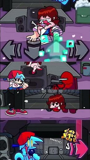 Facing the Red Imposter: BF's Last Stand - FNF Goodbye World Mod #fnf #fnfmods