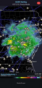 Current Radar Sunday 1/25/26 6:20am ❄️ It's really coming down here right now. 13°, 6° with wind chill. Looks like it's a mix of winter precipitation from what I can tell from my security camera. ❄️ (Video in comments from my location in Harford County). -Jen | Mid-Atlantic Severe Weather Alert